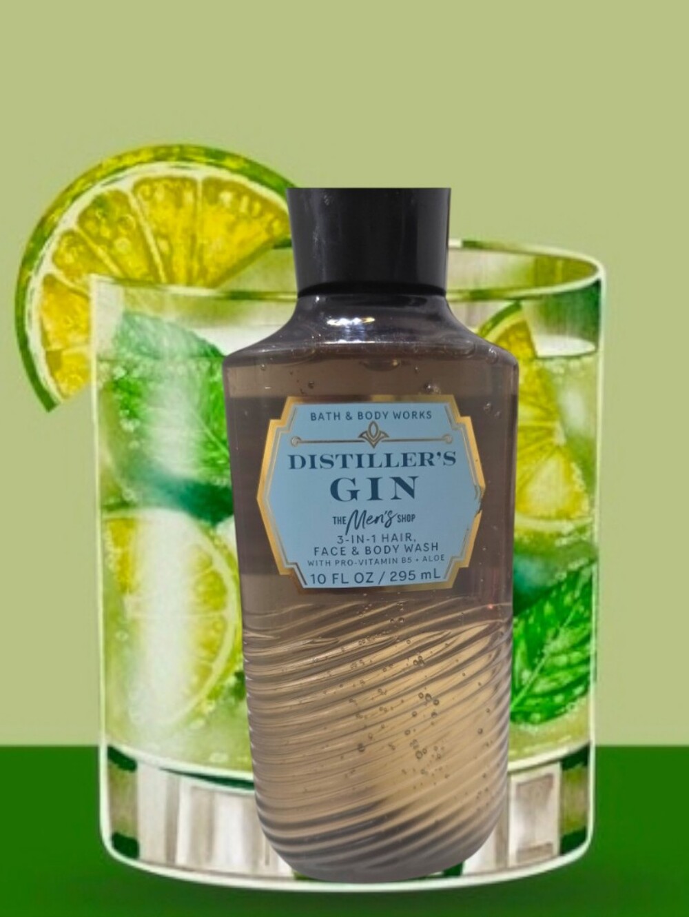 Bath & Body Works Men's Shop "Distiller's Gin 3-in-1 Hair, Face & Body Wash Set